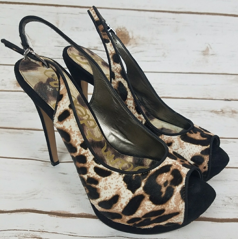 Sam Edelman Penelope Leopard Print Pump Calf Hair